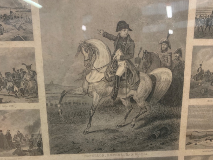 Pair of engravings about Napoleon from mid XIXth