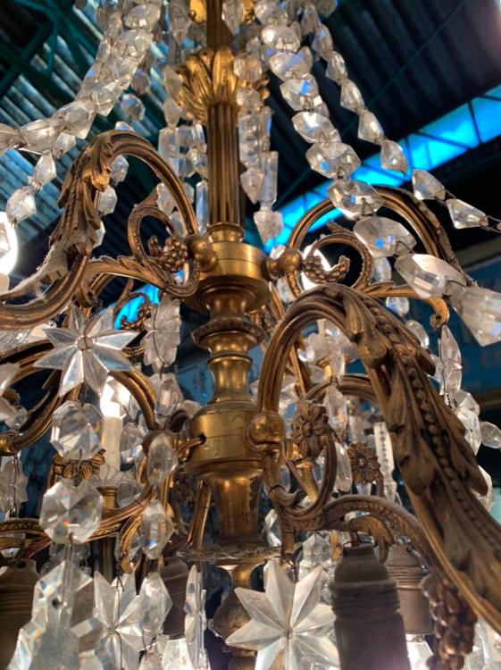Crystal chandelier 11 lamps, c.1920