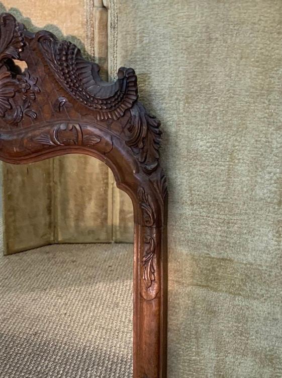 Carved wood mirror, end of XIXth