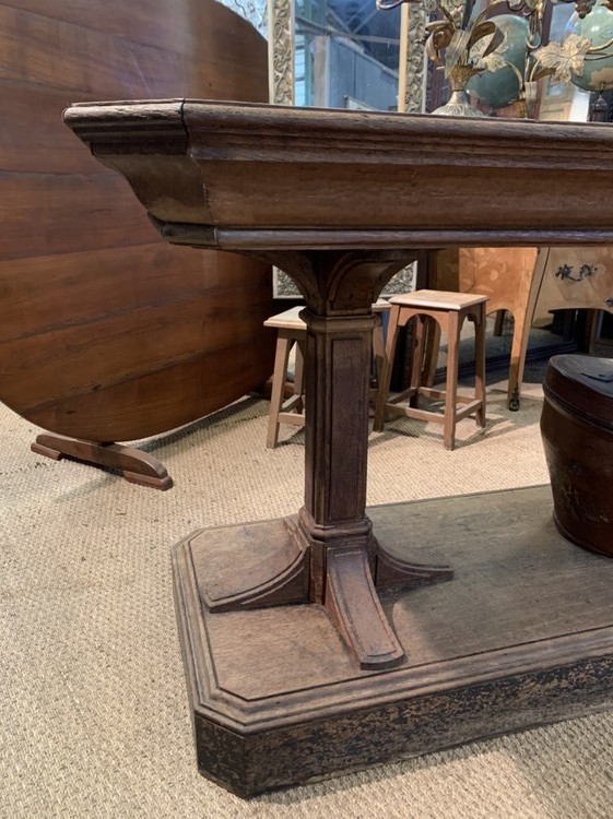 Oak console table, draper’s table, c.1850